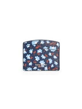 Kate Spade Spencer Party Floral Cardholder in Blazer Blue Multi NWT